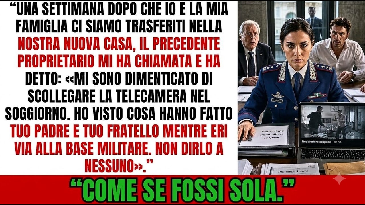 La telefonata arrivò alle 21:17, una settimana dopo il trasloco. “Mi sono dimenticato di scollegare la telecamera del soggiorno”, disse l’uomo dall’altra parte. “Ho visto quello che tuo padre e...