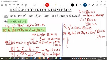 Tìm m để hàm số đạt cực đại cực tiểu tại điểm cho trước