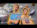 Normal climber vs normal climber with joshrundle