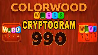 COLORWOOD WORDS CRYPTOGRAM level 990