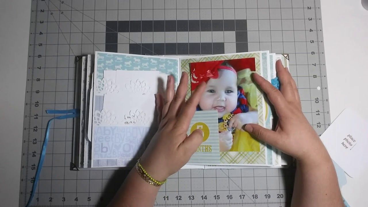 Baby Boy First Year Album**sold** scrapbook paper