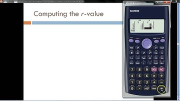 Computing the Correlation Coefficient on the Casio fx-300ES Calculator