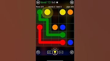 Flow Free Classic Pack 5x5 Level 13– Easy Puzzle Solve #shorts #games #puzzle #gameplay