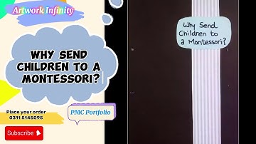 PMC Portfolio||Why Send Children To A Montessori||20 Days Workshop(1st Position) Part 4