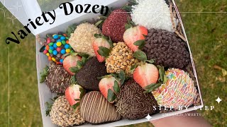 Best Variety Toppings for Chocolate Covered Strawberries | Step by step Tutorial