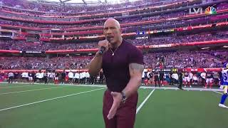 The Rock Sings FACE OFF at the Super Bowl