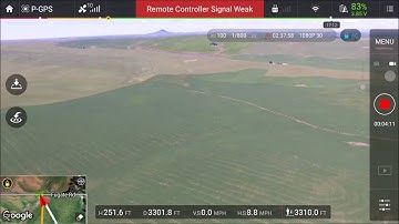 DJI Phantom 3 Standard Range test with a home made windsurf antenna/ On screen view !