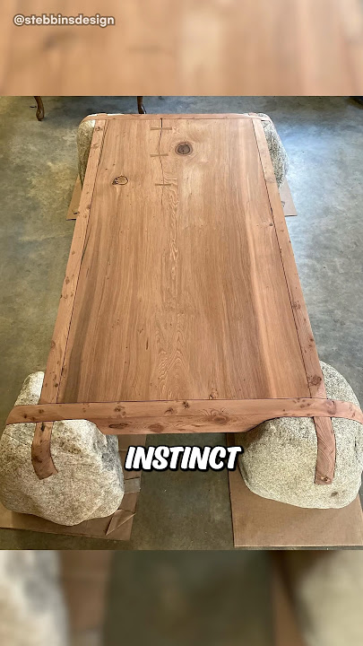 This Guy Builds Furniture With No Tools. Just Stone, Wood, and Skill