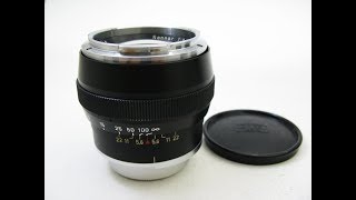 Carl Zeiss Sonnar 85mm F2 Black (Contarex) - YouTube