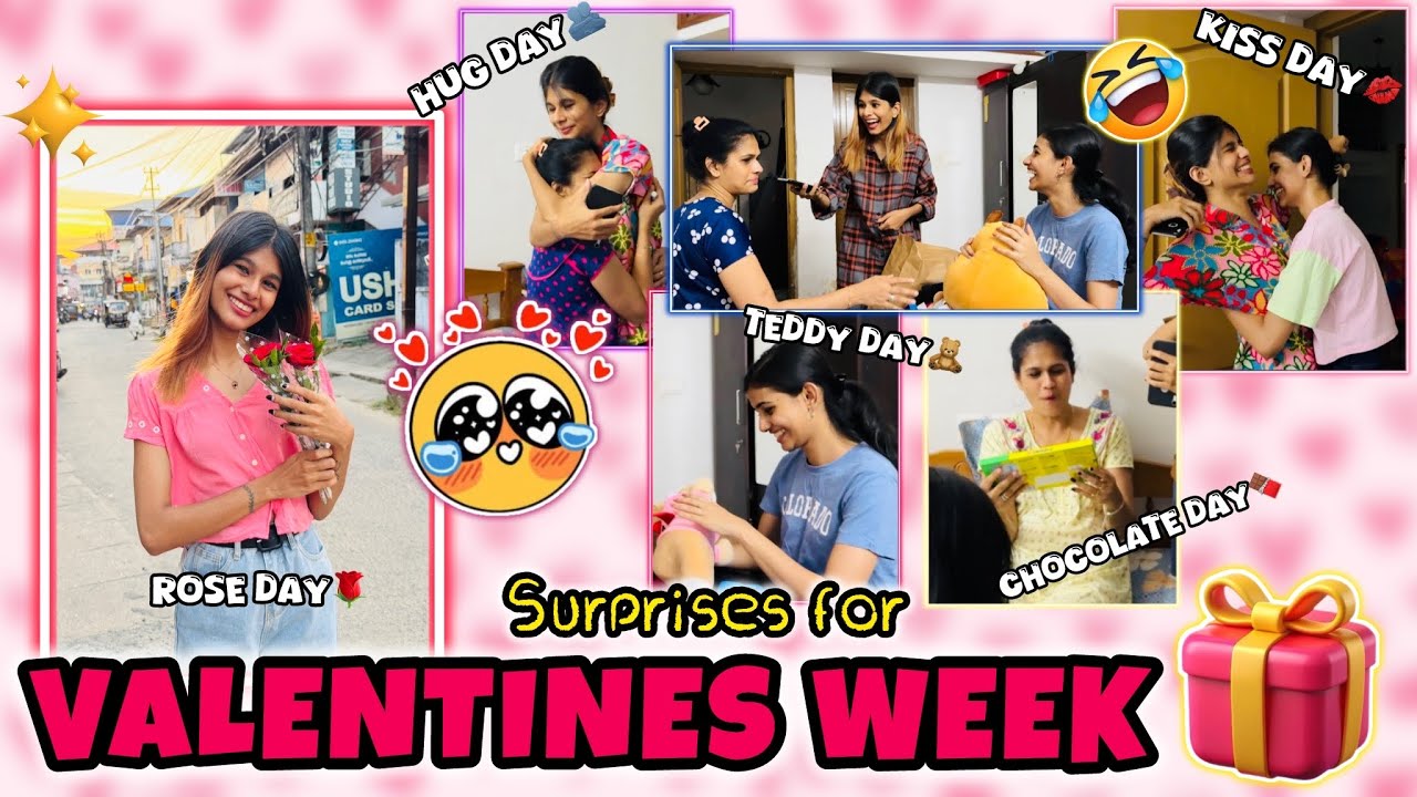 VALENTINES WEEK💗🥳 | 7 Surprises to Amma & Chechi🎁 | Thejathangu😉