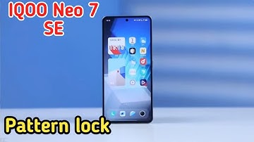 How To Set Pattern Lock In Iqoo Neo 7 SE,Iqoo Neo 7 SE Mein Pattern Lock Kaise Lagaen,