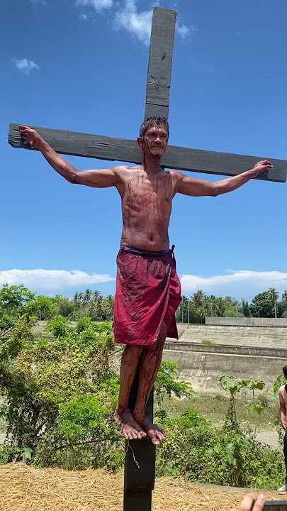 Jesus is crucified @ Moriones Festival 2024 #marinduque #holyweek #semanasanta2024 #philippines
