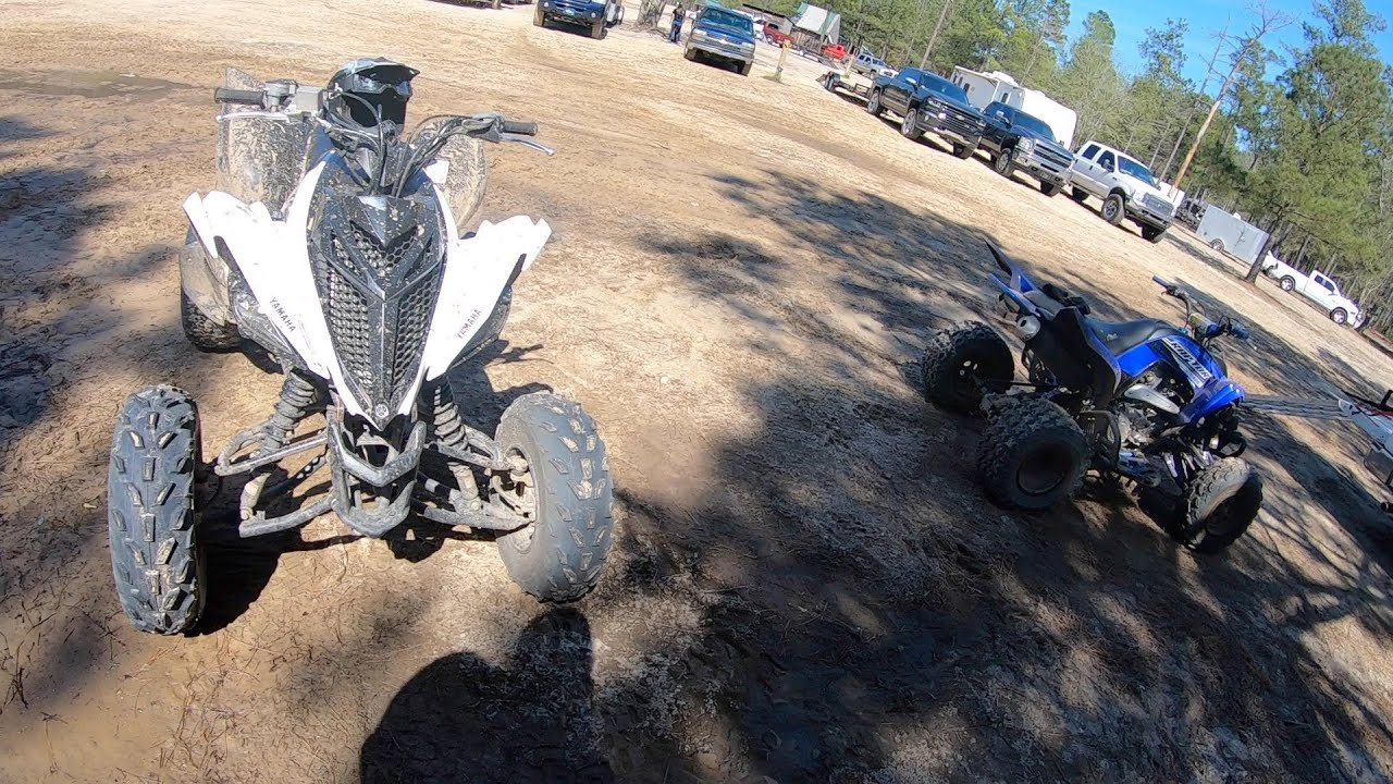 2020 Raptor 700 and 2019 Raptor 700r trail riding - YouTube