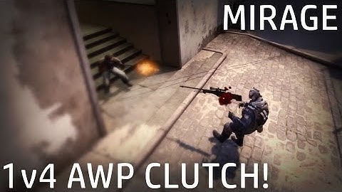 CS:GO: 1v4 AWP Clutch on Mirage