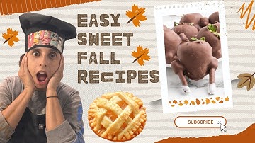 Mini Thanksgiving Treats! Turkey/Strawberry Sweets & Apple Pie Bites