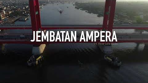 Drone Jembatan Ampera di Sore Hari | DJI Phantom 4 Pro