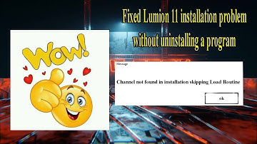 How do you resolve installation problems in lumion 11 without Uninstalling the program
