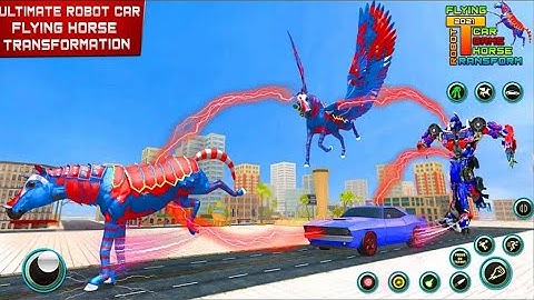 Ultimate Police Flying Horse Car Robot Transformation 2021 - Android Gameplay
