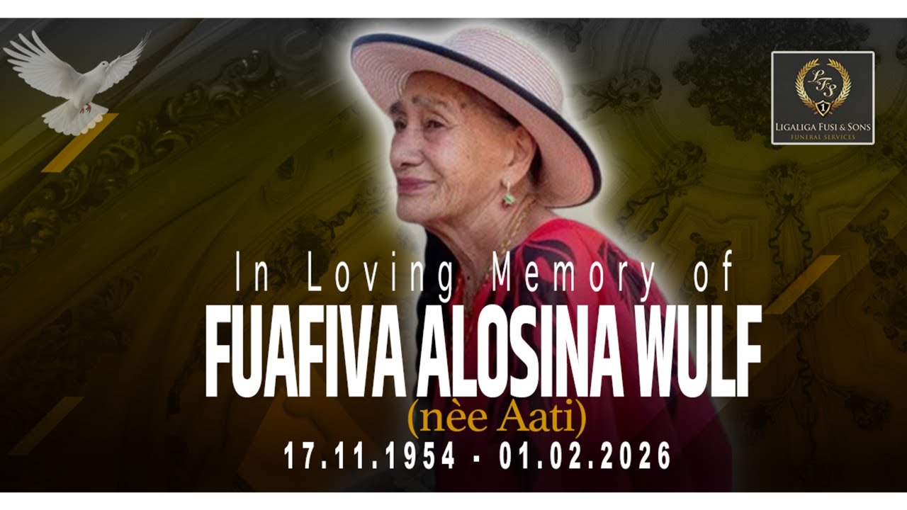 Funeral & Burial Services of Fuafiva Alosina Wulf (nèe Aati)