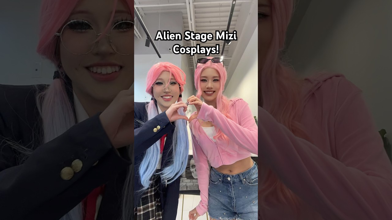 MIZI AND MIZI!! #alienstage #alnst #mizi #vivinos #cosplay #alienstagecosplay #dance #duo