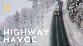 Will There Be Enough Time For The Highway Rescue? | Ice Road Rescue | National Geographic UK