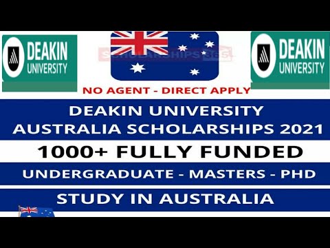 Deakin university Australia scholarship fully funded 2021