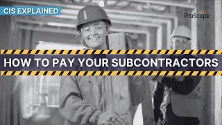 CIS - Construction Industry Scheme Explained - Exploring ProScope's CIS Feature