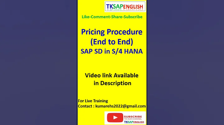 SAP S/4 HANA SD Pricing Procedure (End to End)
