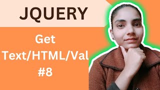 JQuery | JQuery get text/html/value method
