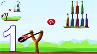 Bottle Shooting Game - Gameplay Walkthrough Part 1 Forest World Levels 1-26 (Android, iOS) screenshot 3