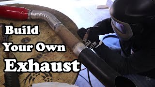 Custom exhaust build with a harbor freight welder