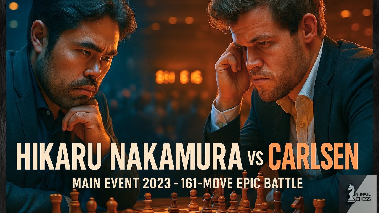 Hikaru Nakamura vs Magnus Carlsen | Main Event 2023 | Epic Chess Battle!