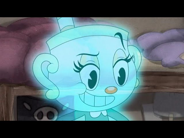 Ms. Chalice Showing Her Ghost Abilities Scene - The Cuphead Show