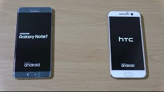 Samsung Galaxy Note 7 Vs Htc 10 - Speed & Camera Test
