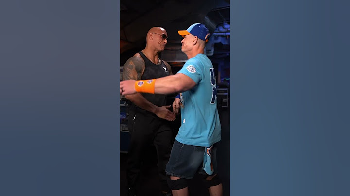 The Rock & John Cena reunite backstage at SmackDown