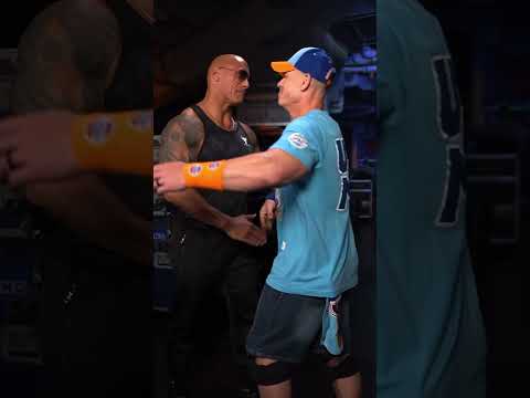 The Rock & John Cena reunite backstage at SmackDown