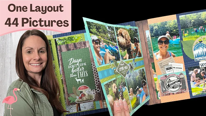 Scrapbook Flip Pages: Glamping 2020 Interactive Layout (45 pictures!!)