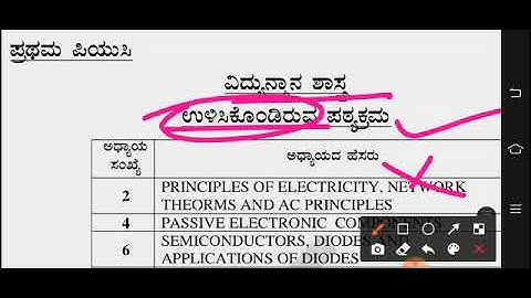 1st PUC Statistics and electronic Science reduce syllabus information 2020-2021