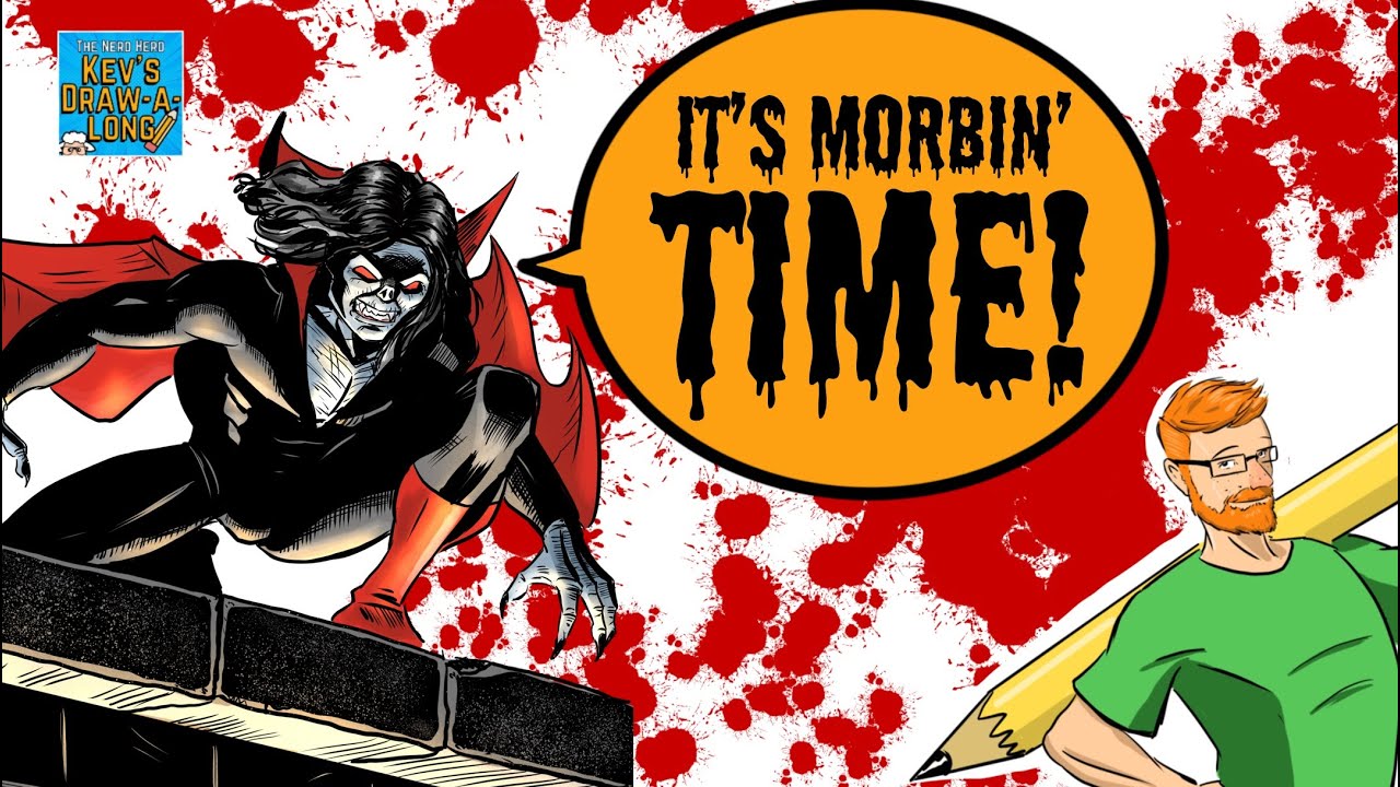 It’s Morbin Time - How to draw Morbius the Living Vampire