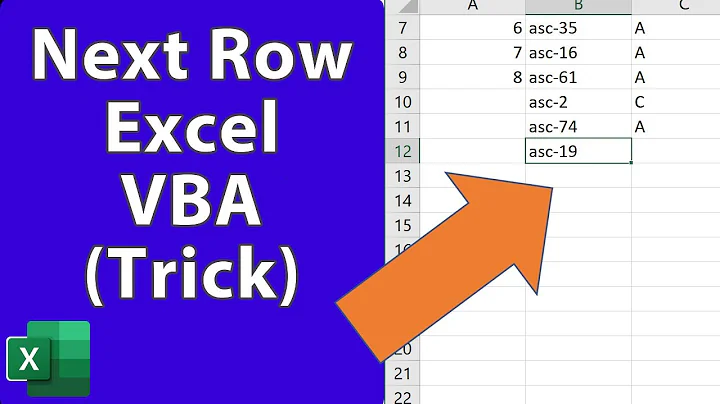 Next Empty Row Trick in Excel VBA & Macros