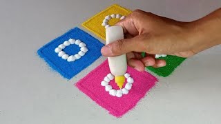 easy and simple rangoli design making video by @AnkitarangoliWorld  #rangoli #kolam