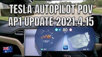 TESLA AUTOPILOT POV | AP1 MODEL S SOFTWARE UPDATE 2021.4.15 Bug Fixes