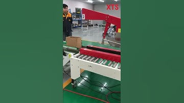 Box Erector, auto tapping, vision checking, distribution camera barcode with software in one line