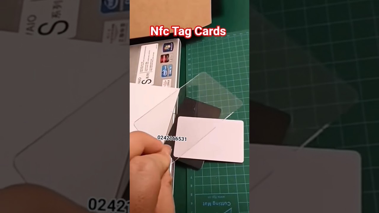 Matte Black Plastic Nfc 216 Blank Digital Business Card