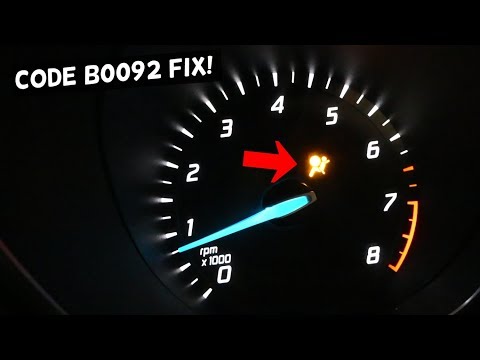 FORD AIRBAG LIGHT ON CODE B0092 SIDE AIRBAG SENSOR FIX