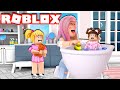 Bloxburg Family Evening Routine With Goldie, Titi & New Baby