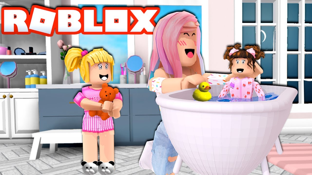 taking care of my baby in bloxburg roblox roleplay titi games for