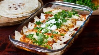 Chicken and Bean Enchiladas Recipe