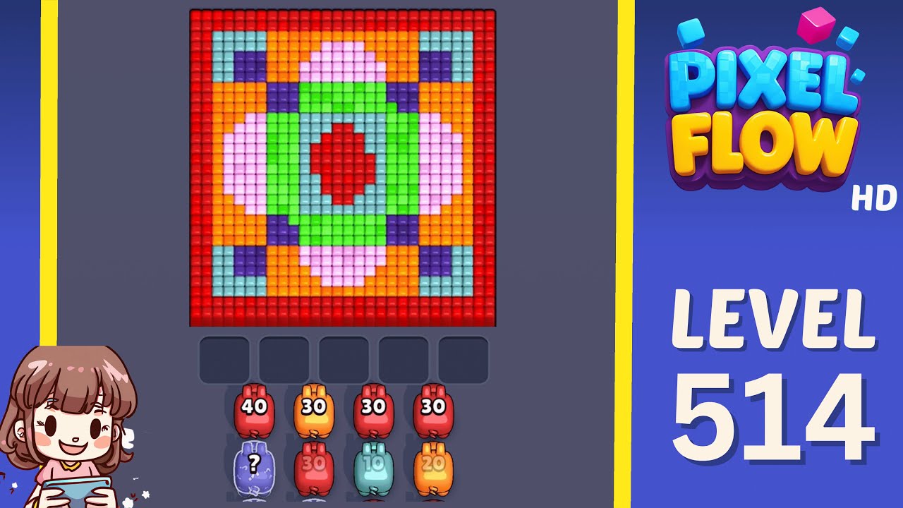Pixel Flow Level 514 Solution Walkthrough - YouTube