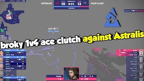 broky ridiculous 1v4 ace clutch against Astralis